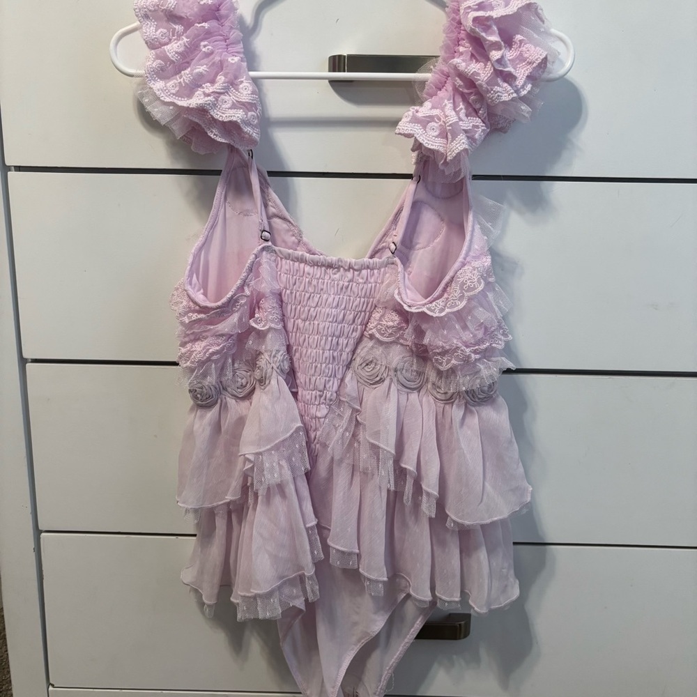 Free People All Dolled Up Bodysuit NWOT - Picture 4 of 8